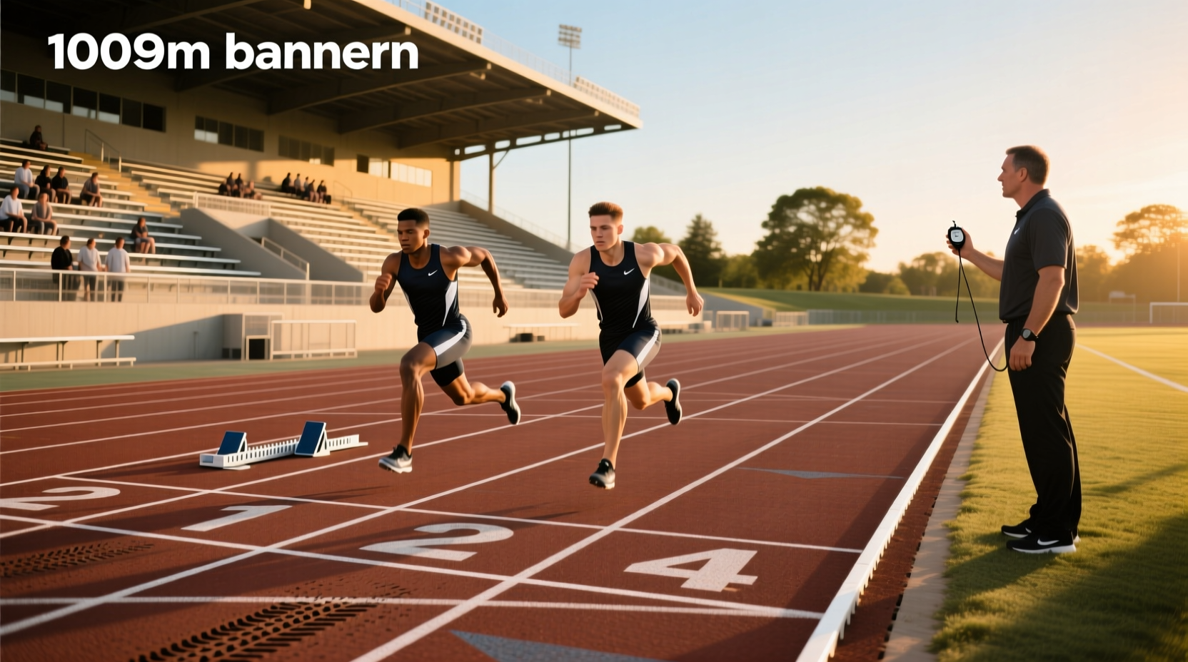 100m running track guide