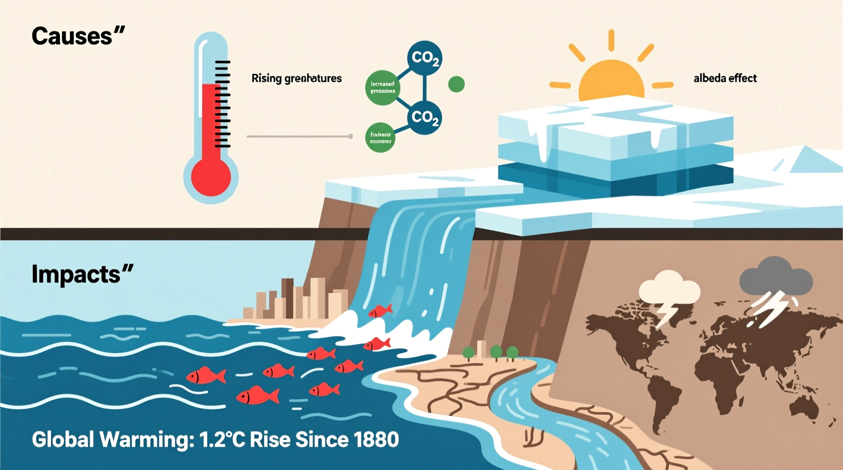 why are glaciers melting causes and impacts explained