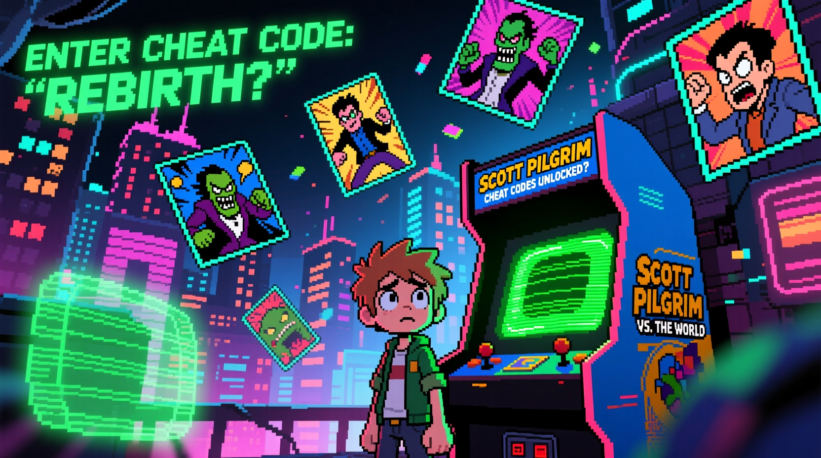 scott pilgrim vs the world game still trying to figure out these cheat codes in 2024