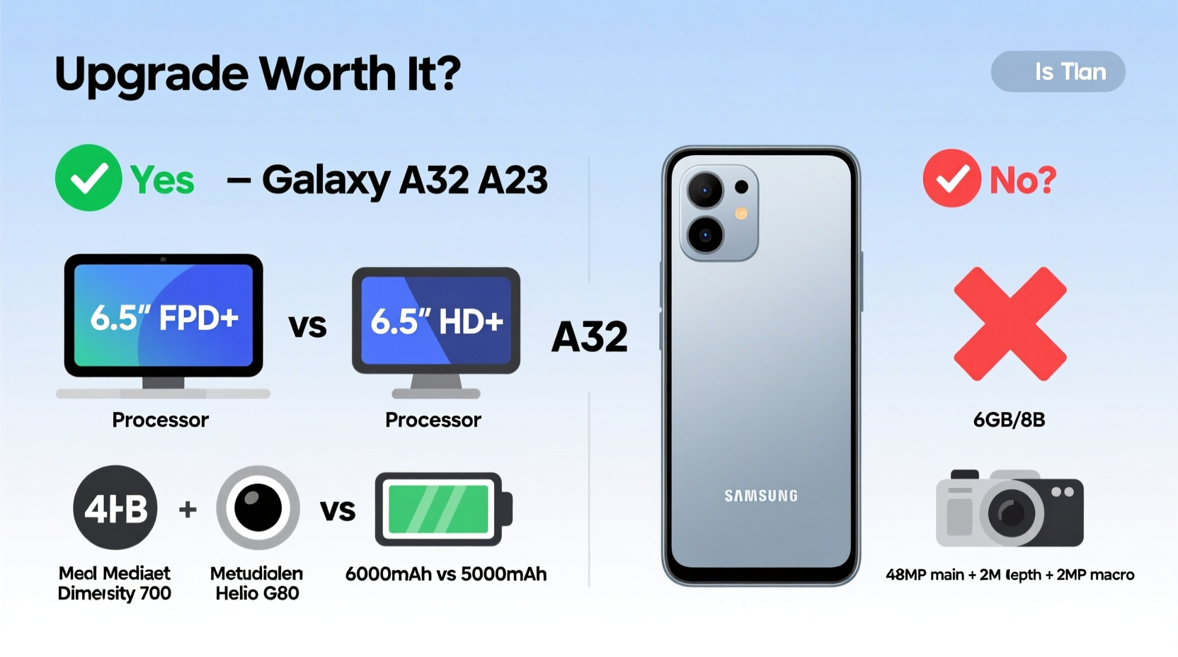 samsung a32 vs a23 is the upgrade really worth the extra cash
