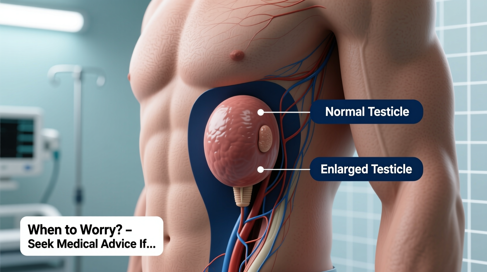 one testicle bigger than the other causes when to worry 5