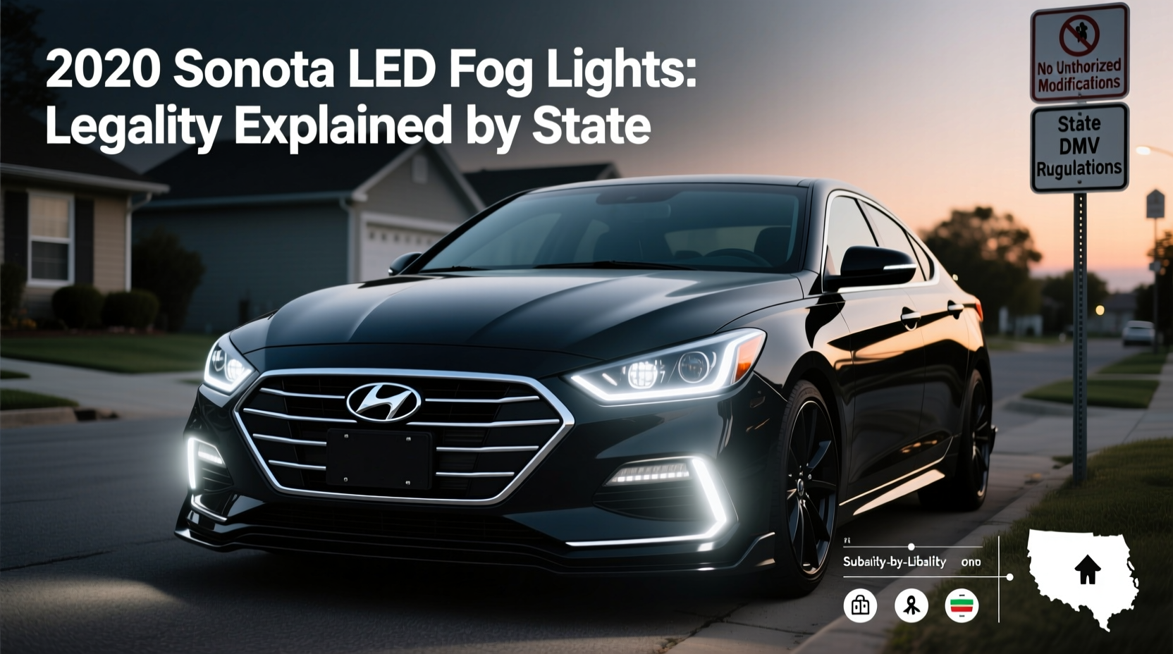 sonata 2020 led fog lights legality