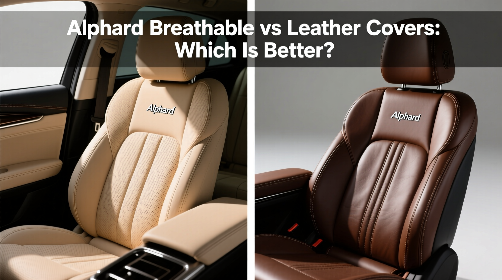alphard cover breathable vs leather