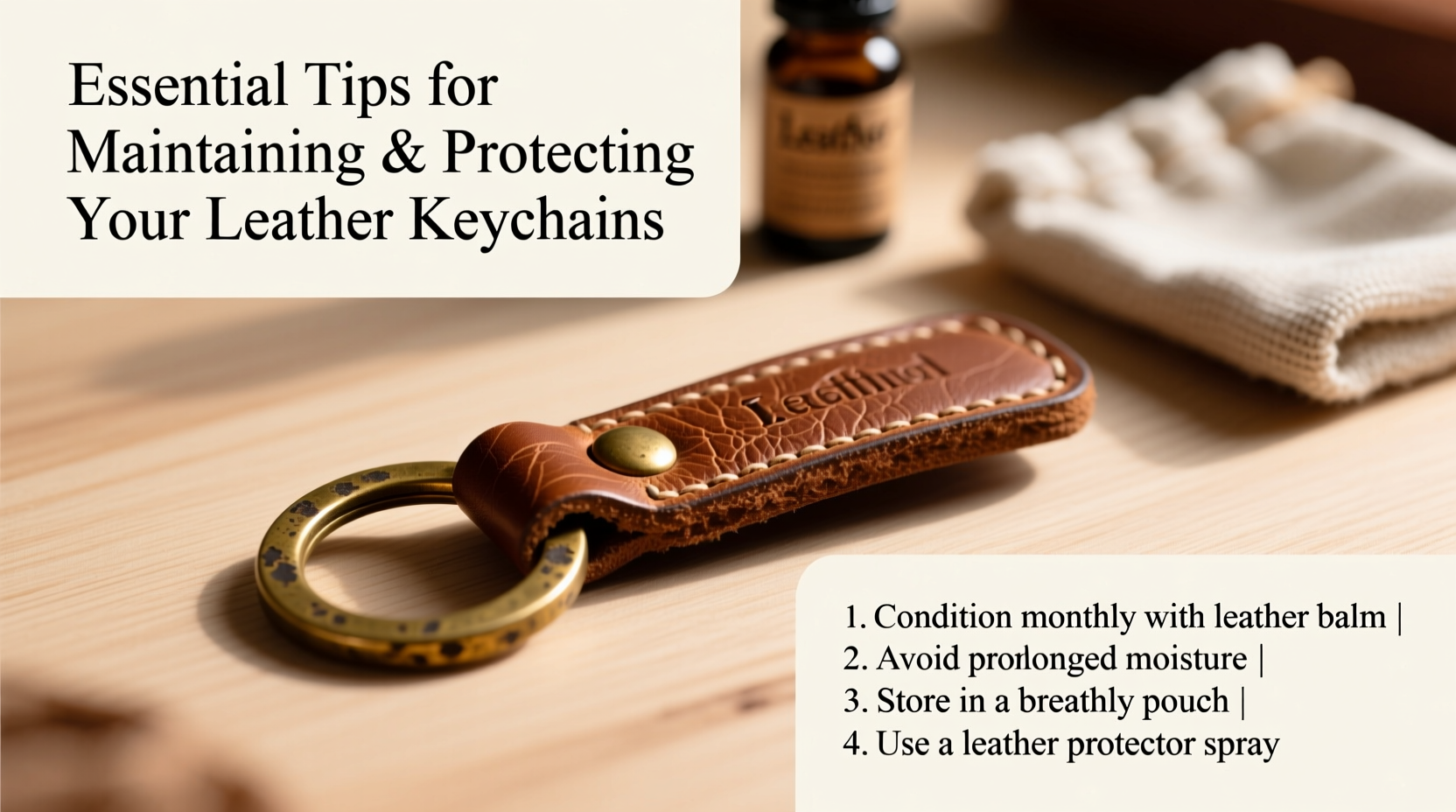 essential tips for maintaining and protecting your leather keychains from wear and damage