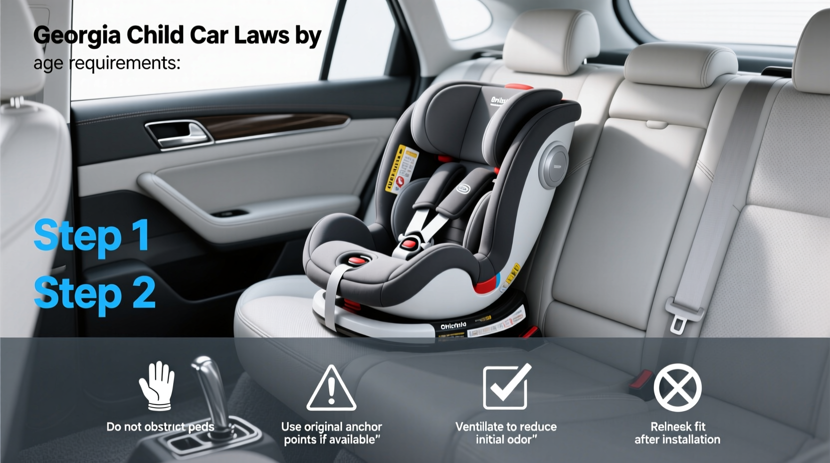 georgia child car seat laws age requirements