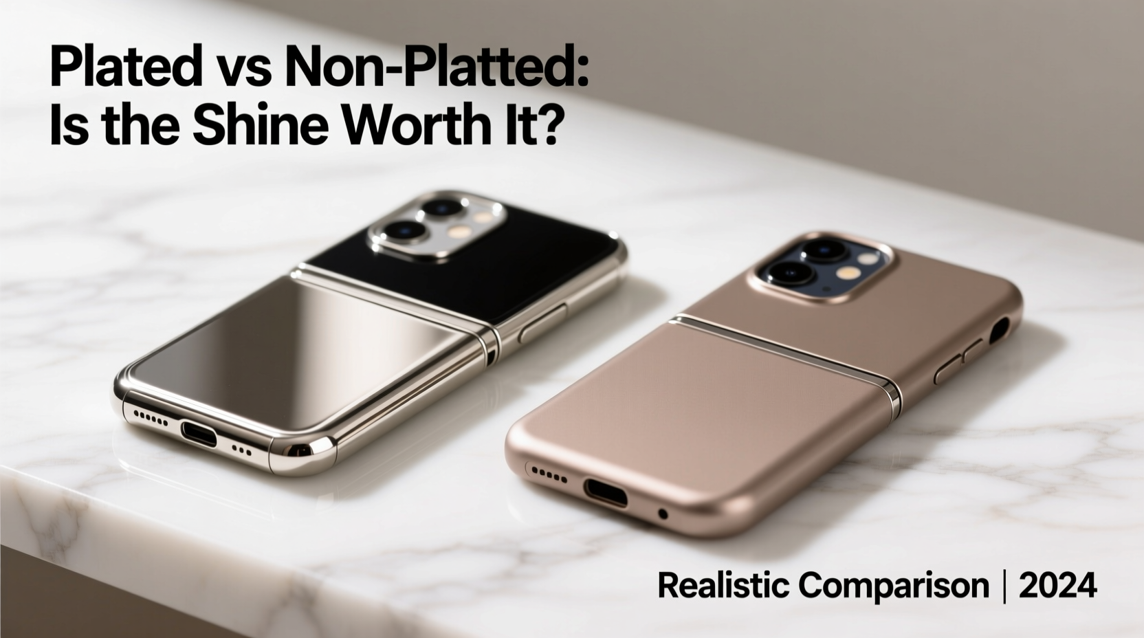 plated vs non plated z flip case is the extra shine worth it or just a scam