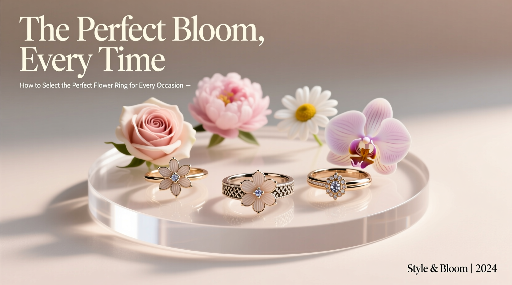 how to select the perfect flower ring for every occasion a practical style guide