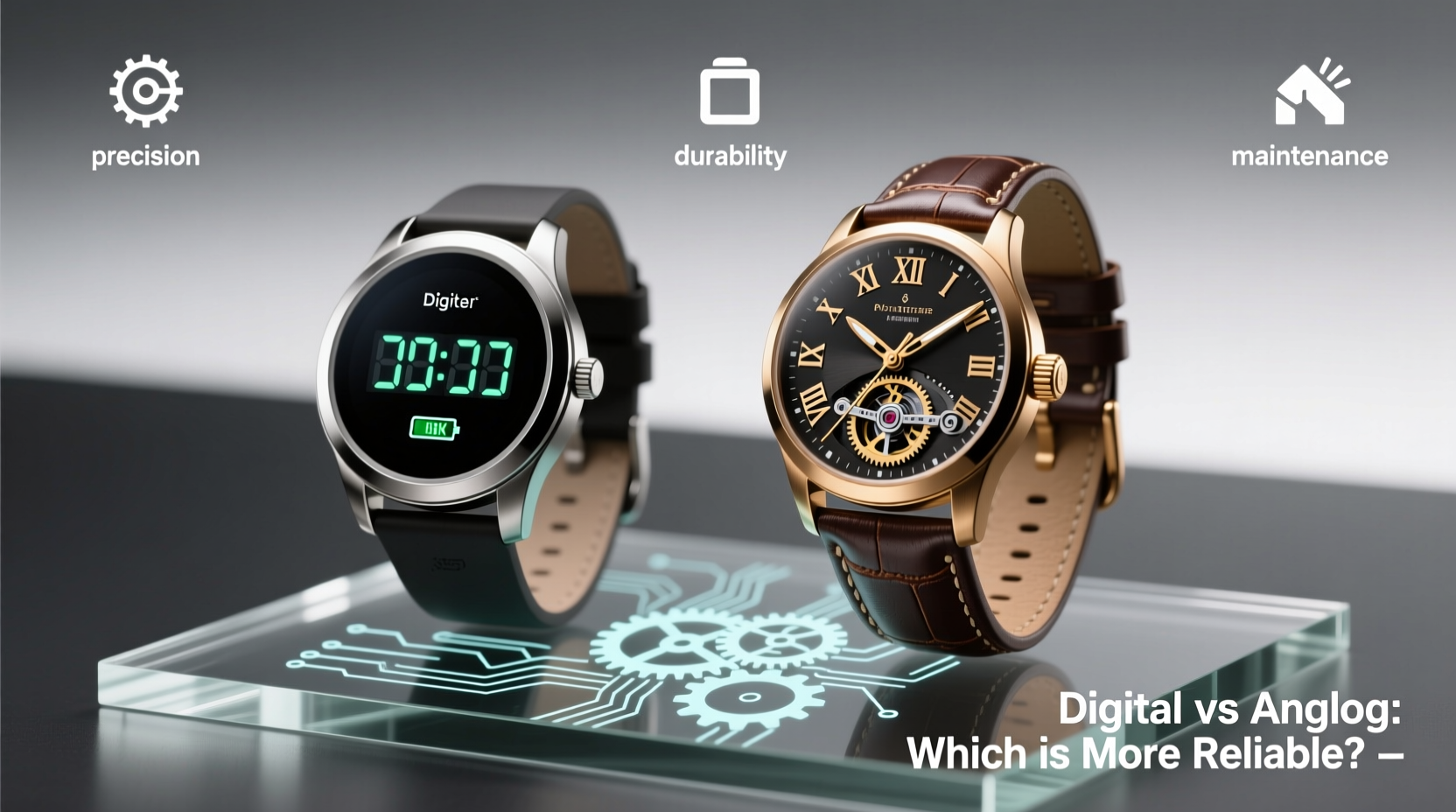 megir digital analog vs automatic watch which is actually more reliable