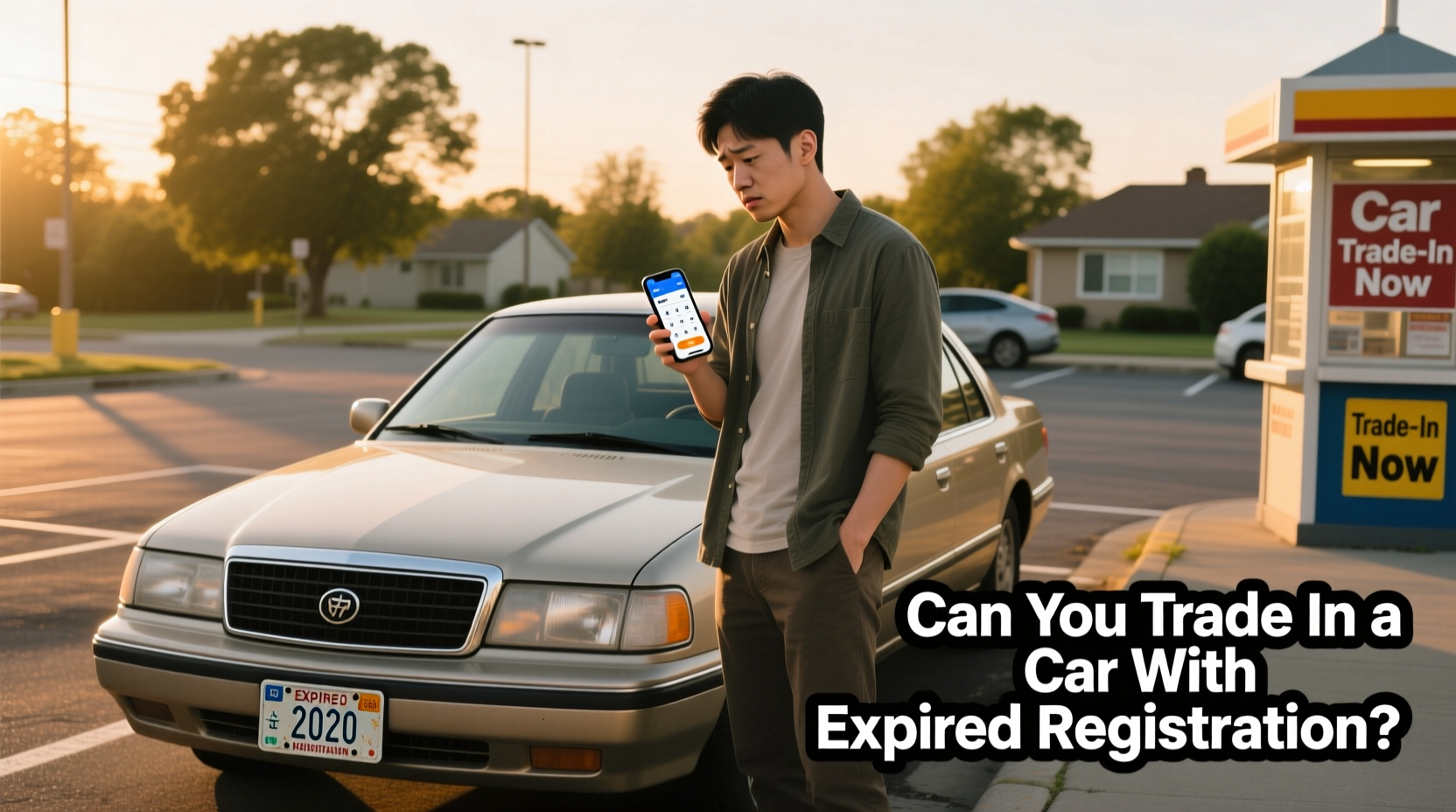 can you trade in a car with expired registration