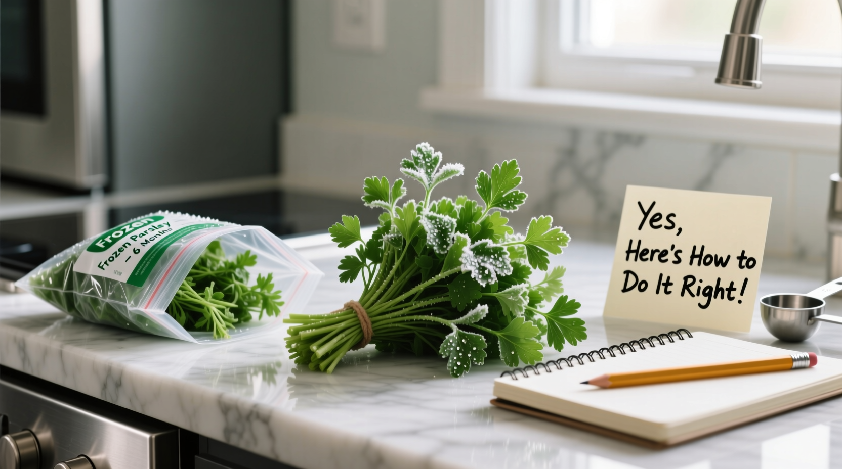 can you freeze parsley