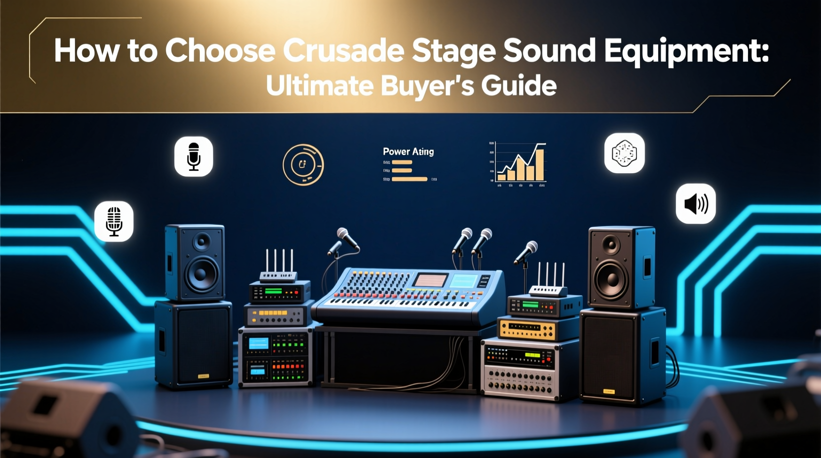 crusade stage sound equipment