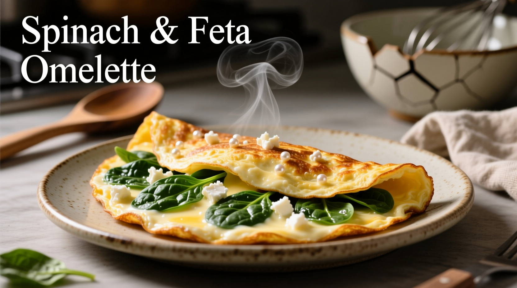 Perfect Spinach and Feta Cheese Omelette Recipe in 15 Minutes