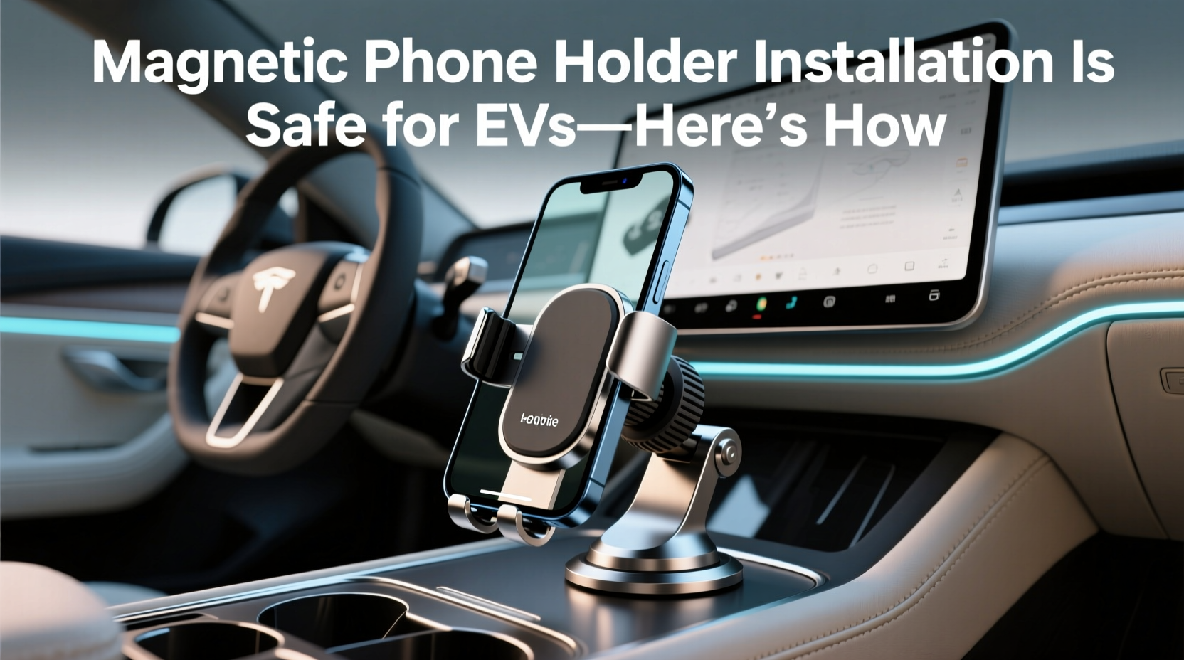install magnetic holder ev safe