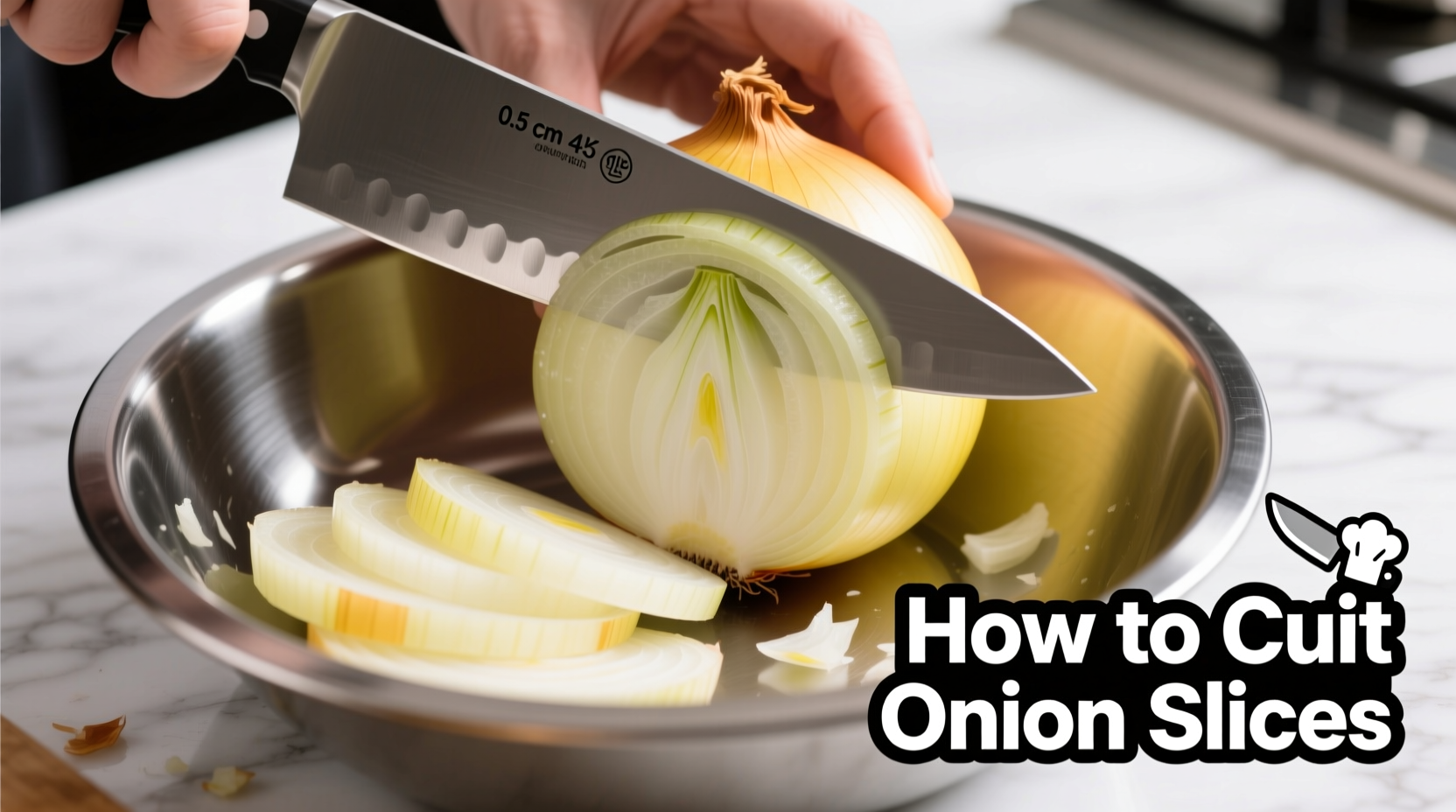 how to cut onion slices