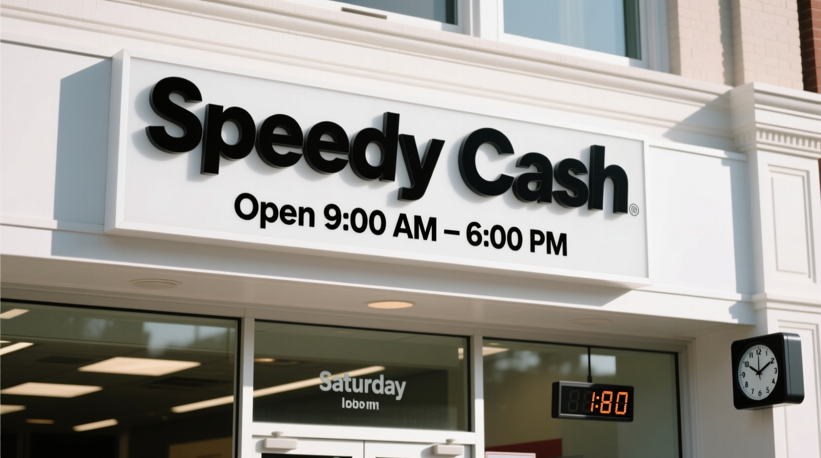 is speedy cash open on saturday