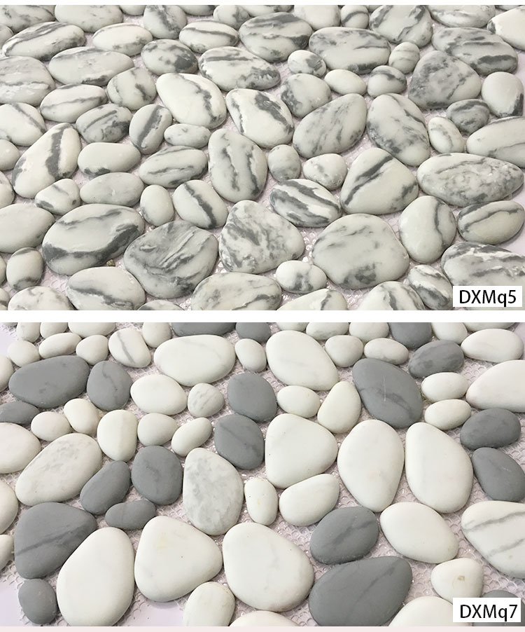 30x30CM Random Pebble Tiles Marble Look Mosaic Tile