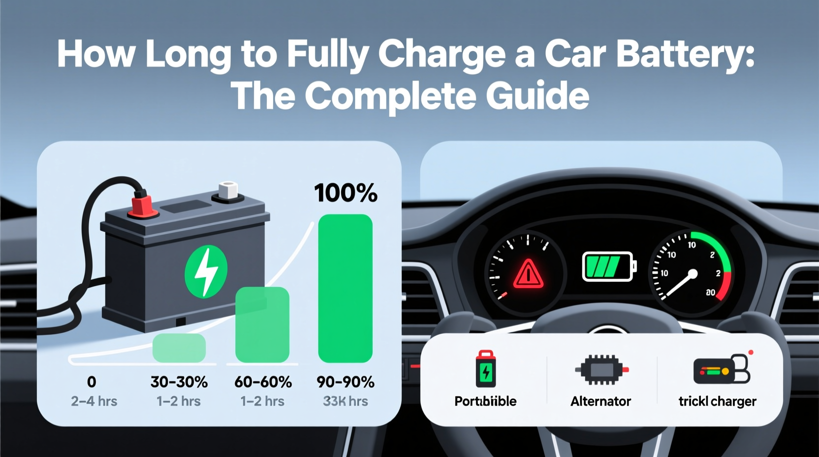 how long to fully charge car battery