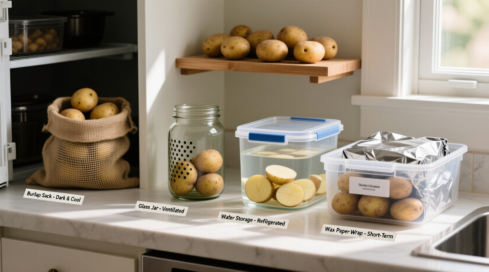 how to store potatoes