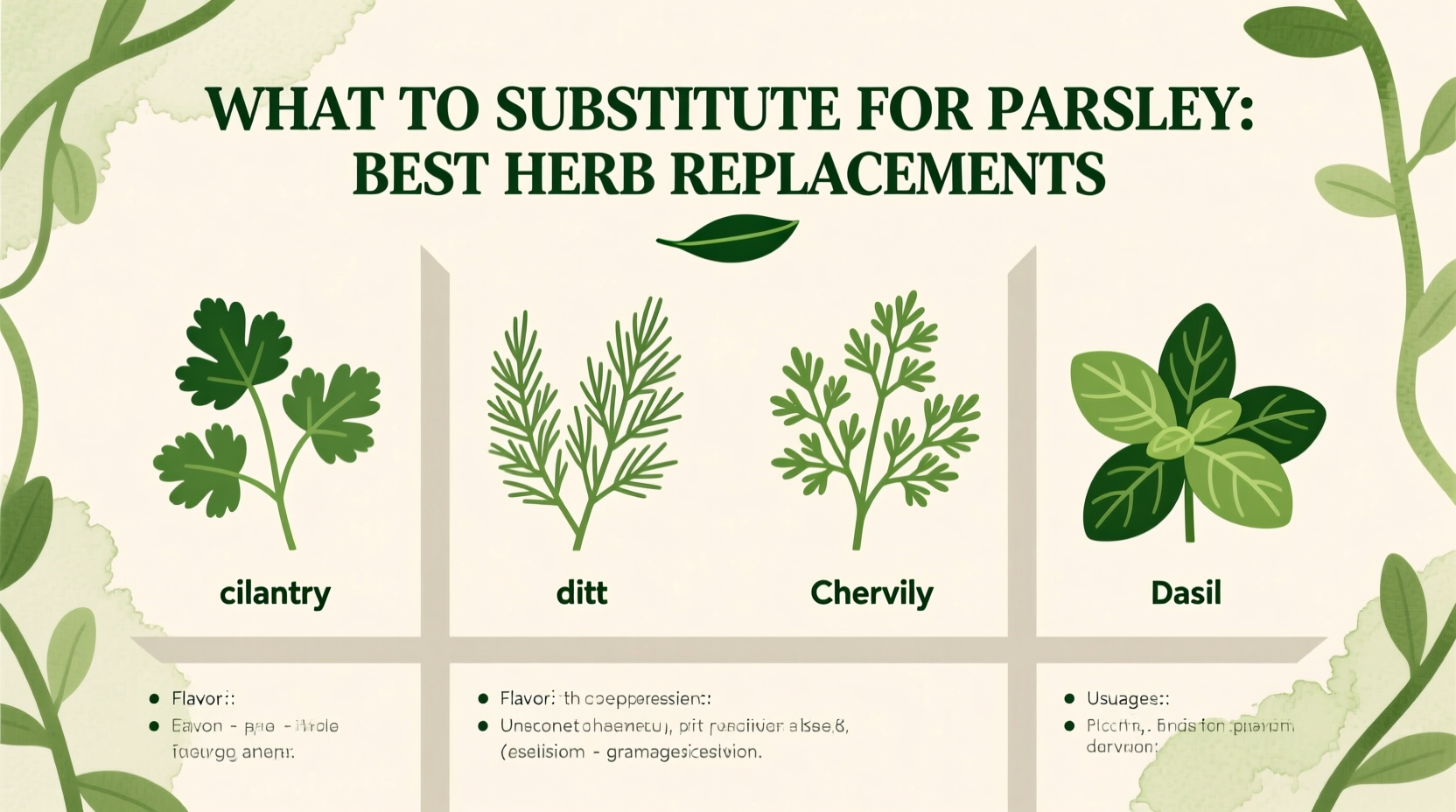 What to Substitute for Parsley: Best Herb Replacements