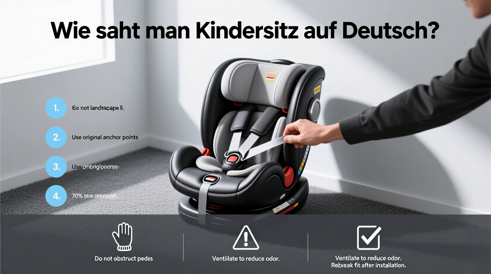 how do you say child car seat in german