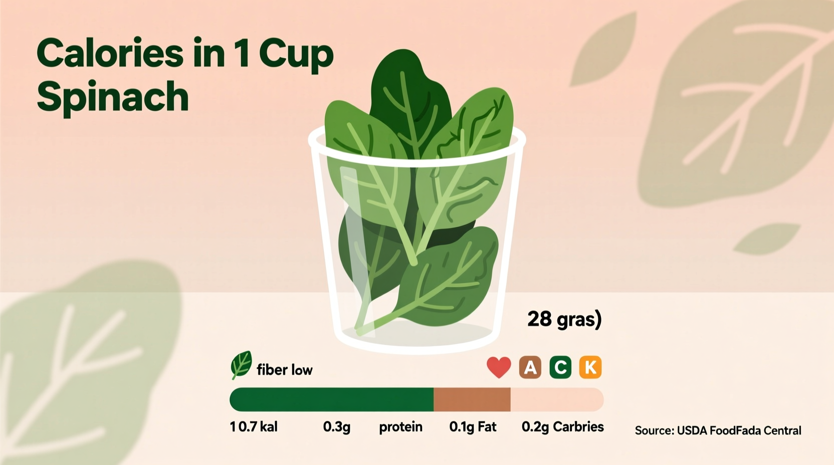 Calories in Cup of Spinach: Raw vs Cooked Comparison