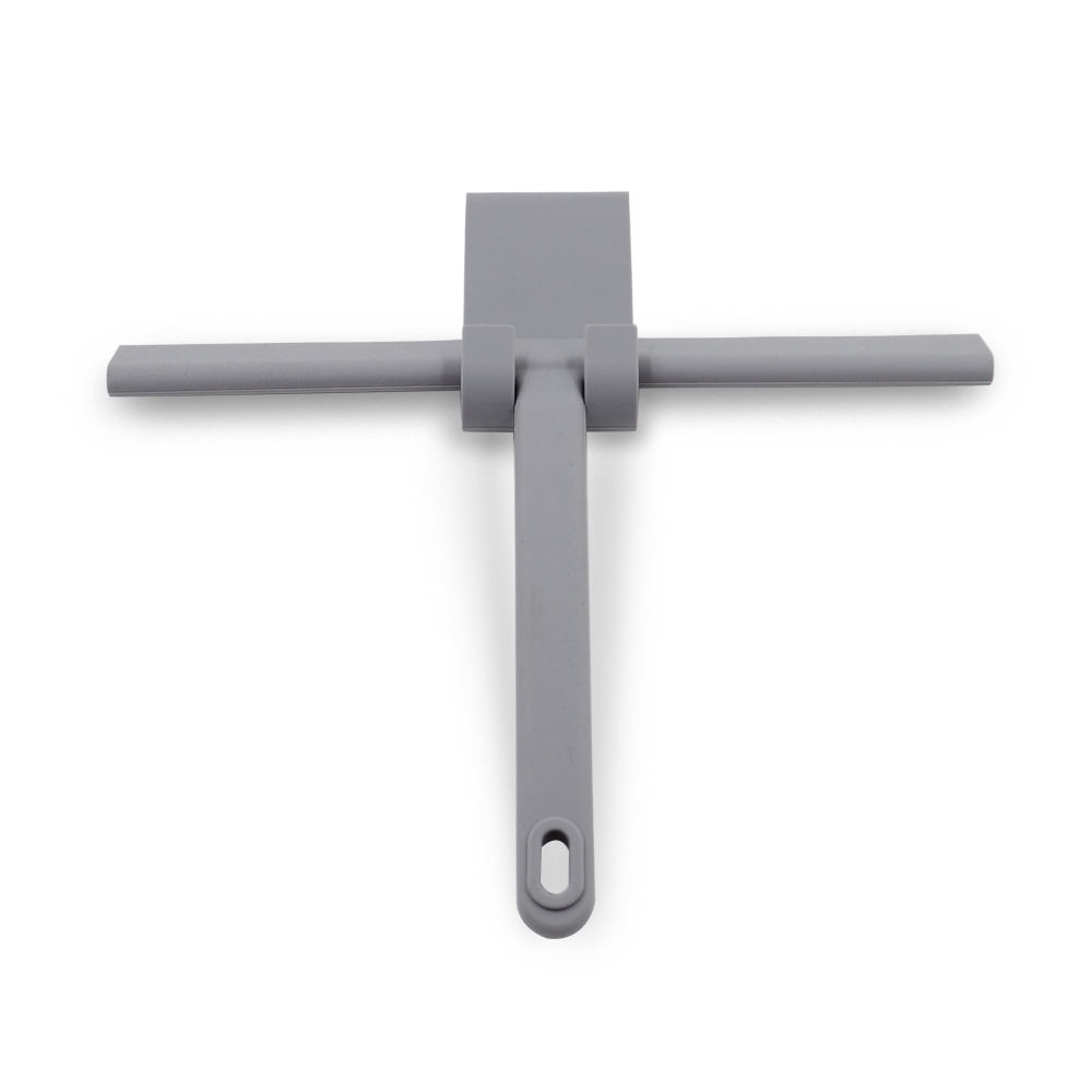 Amazon New Silicone Black/Gray Shower Squeegee Window clean wiper with Hook for Window Glass Mirror