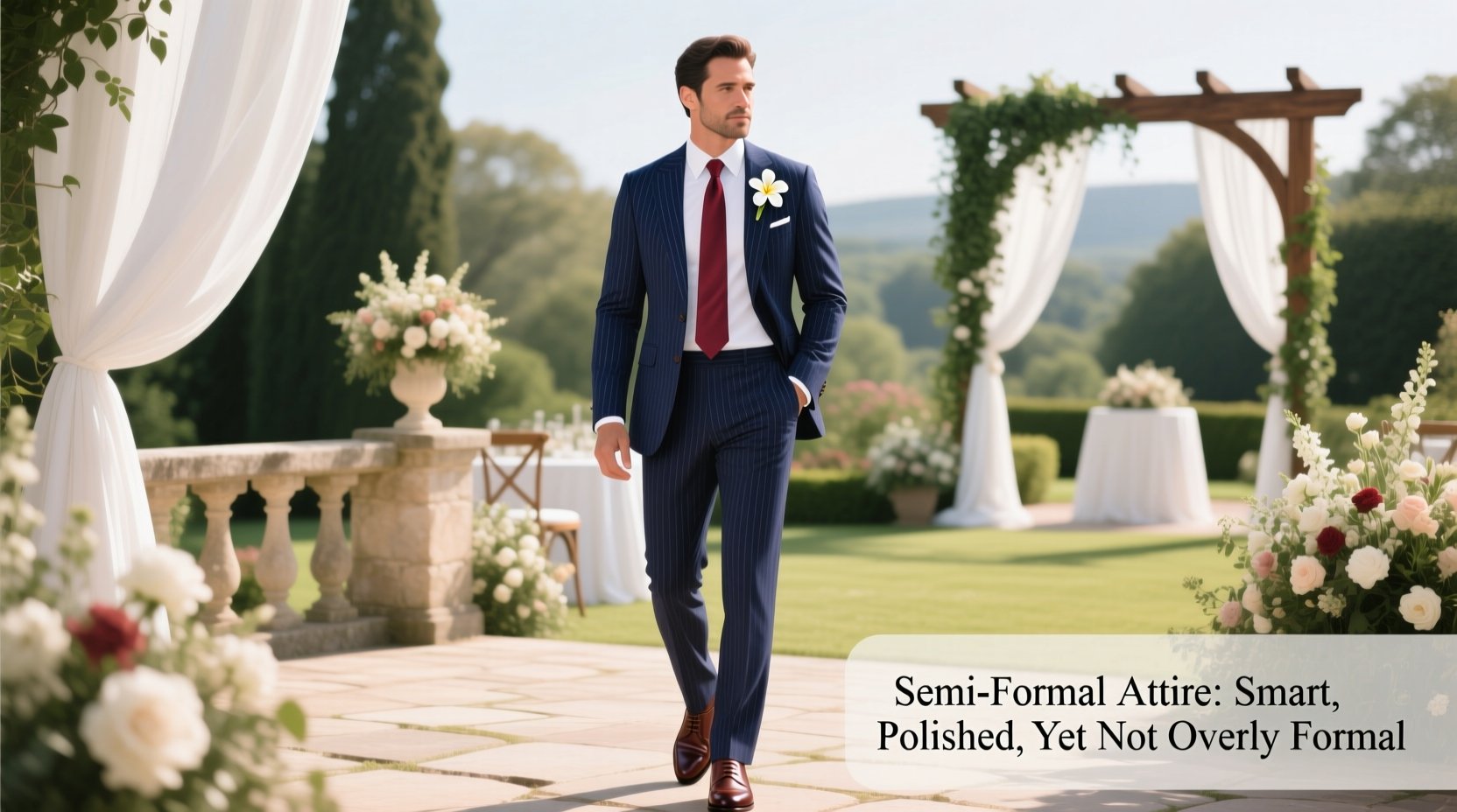 what does semi formal attire mean for a wedding