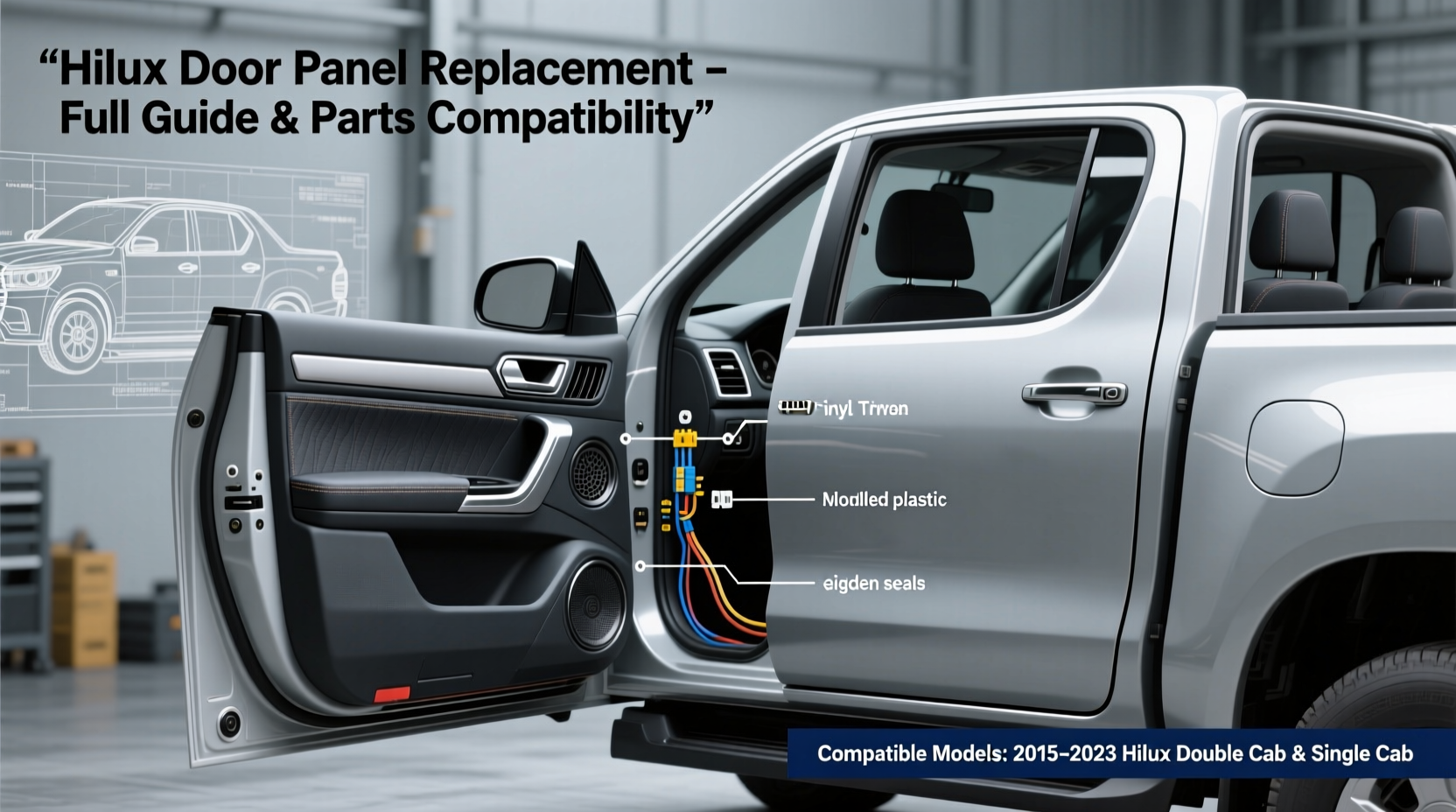 hilux door panel replacement