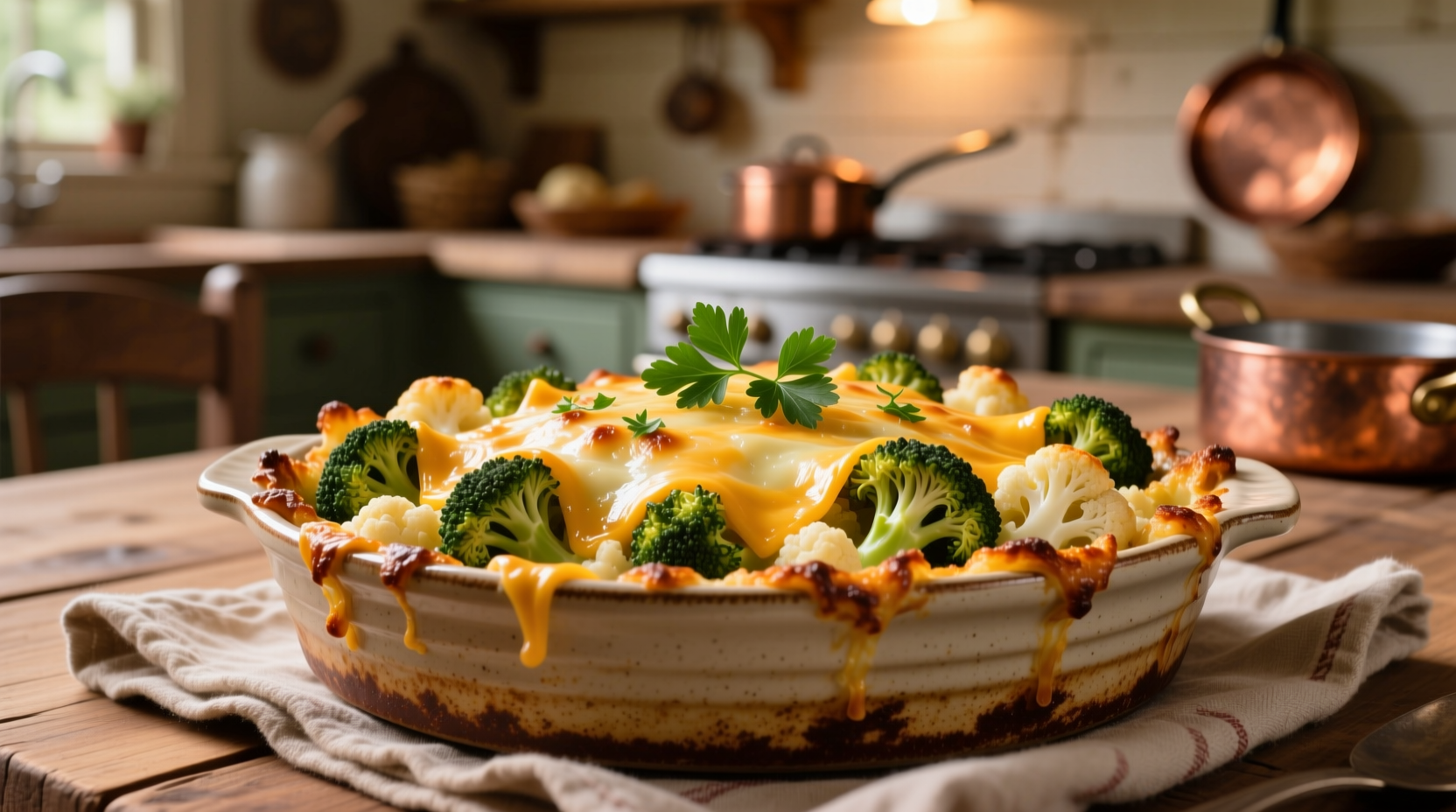 broccoli cauliflower bake