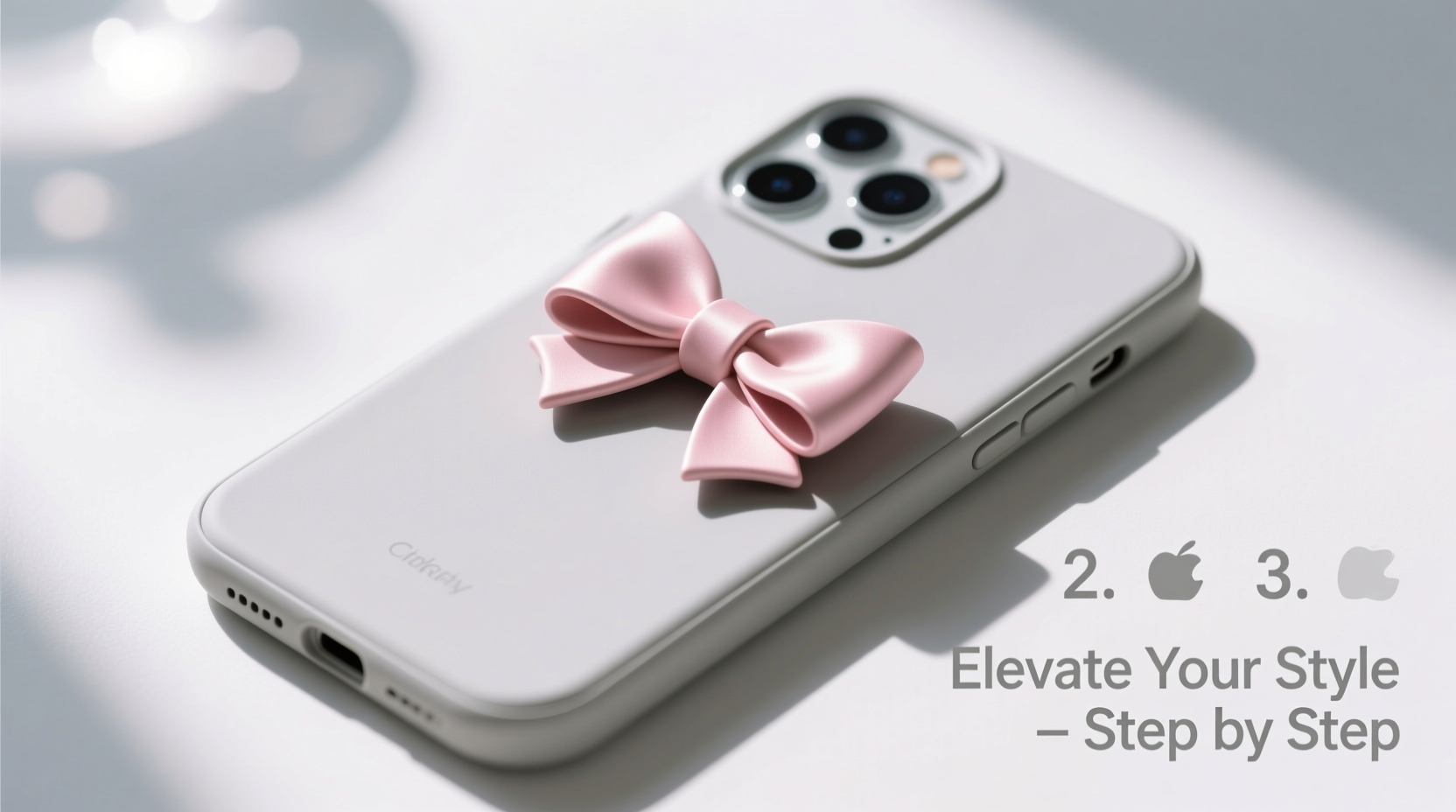 elevate your phone case style a step by step guide to adding a chic 3d bowknot accent