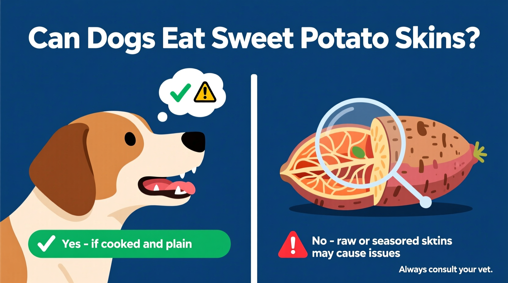 can dogs eat sweet potato skins