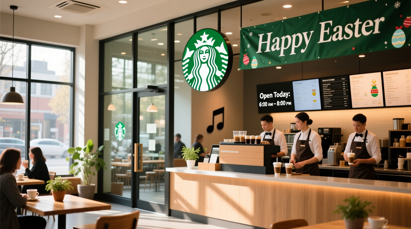 is star bucks open on easter