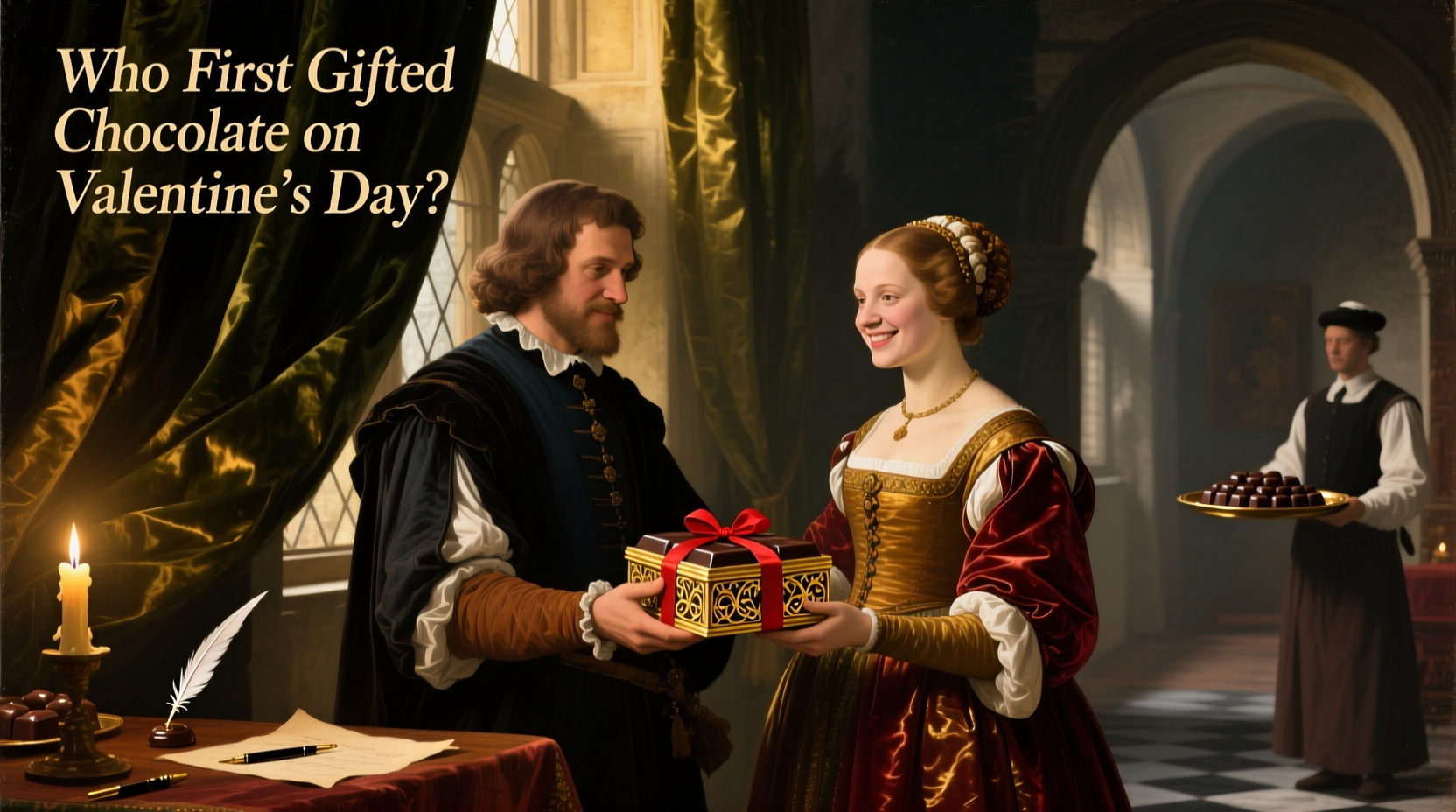 who first gifted chocolate on valentines day