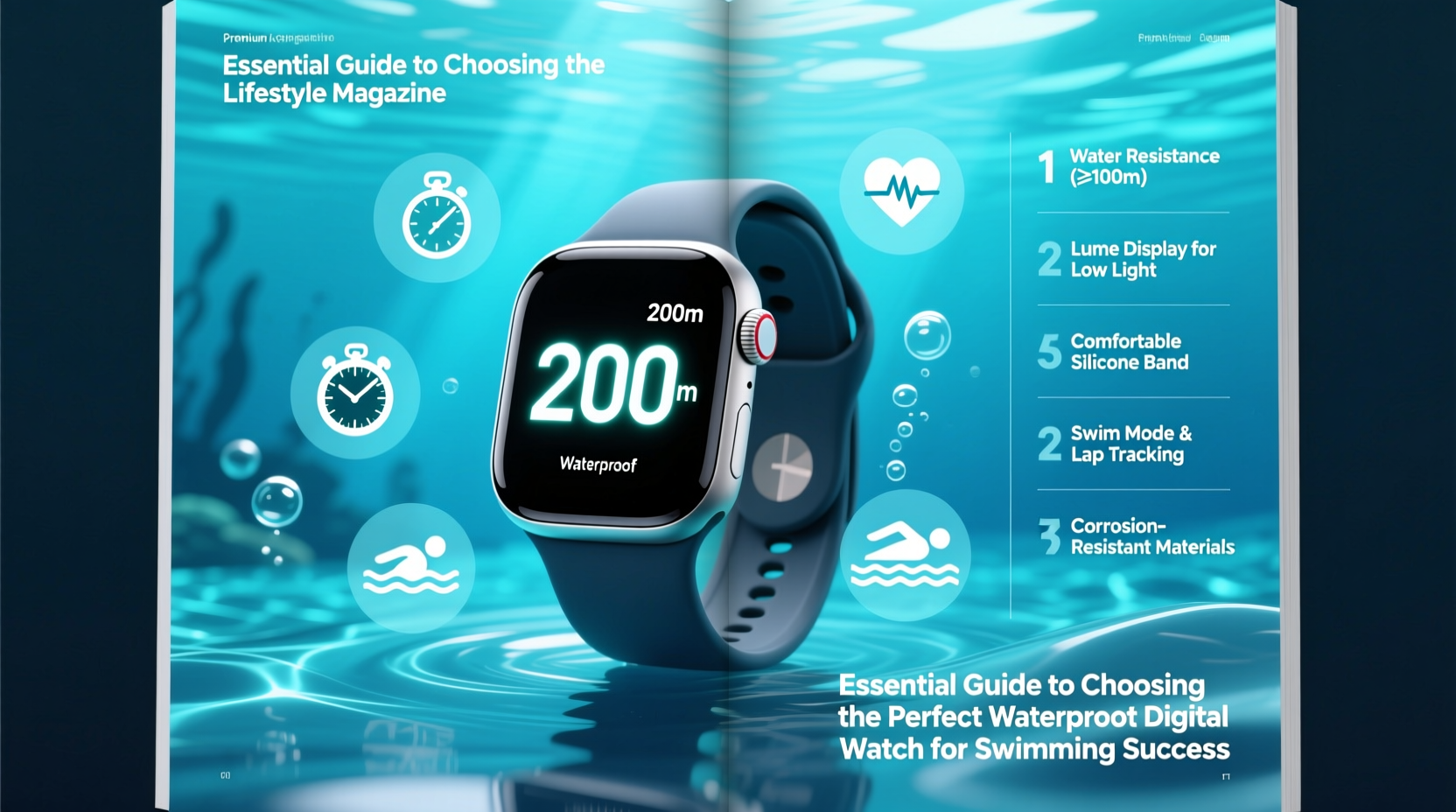 essential guide to choosing the perfect waterproof digital watch for swimming success