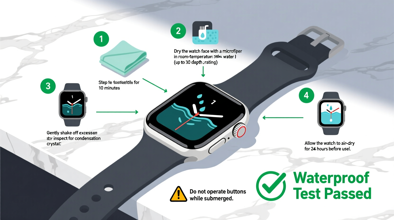 step by step guide to safely testing the waterproof feature of your electronic watch