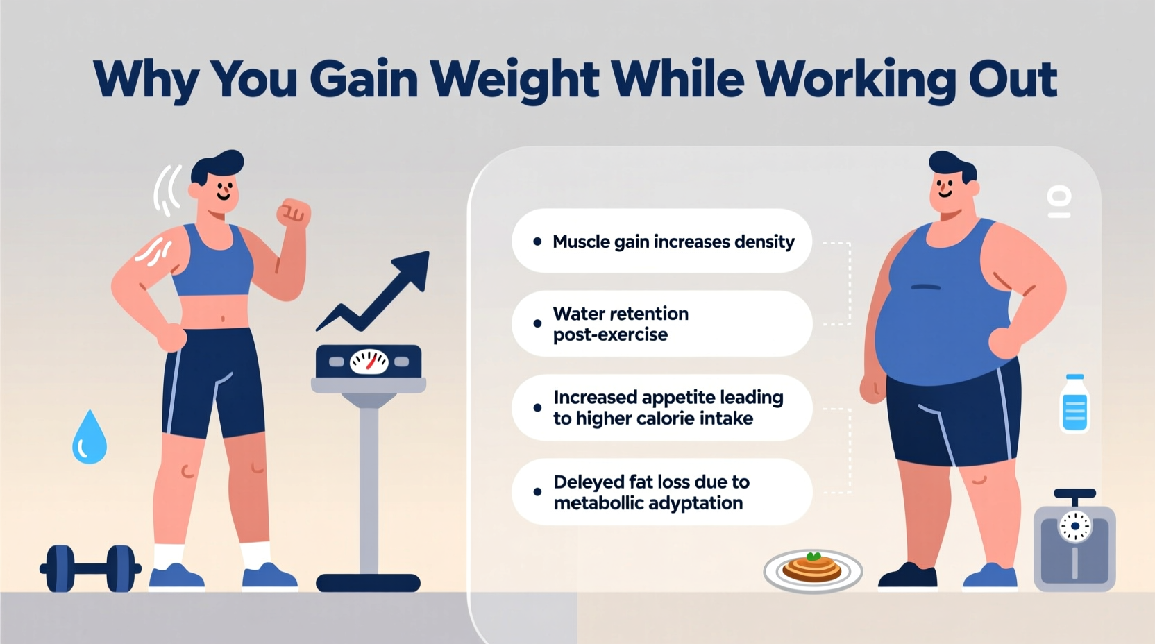 gaining weight while working out reasons what to do 4