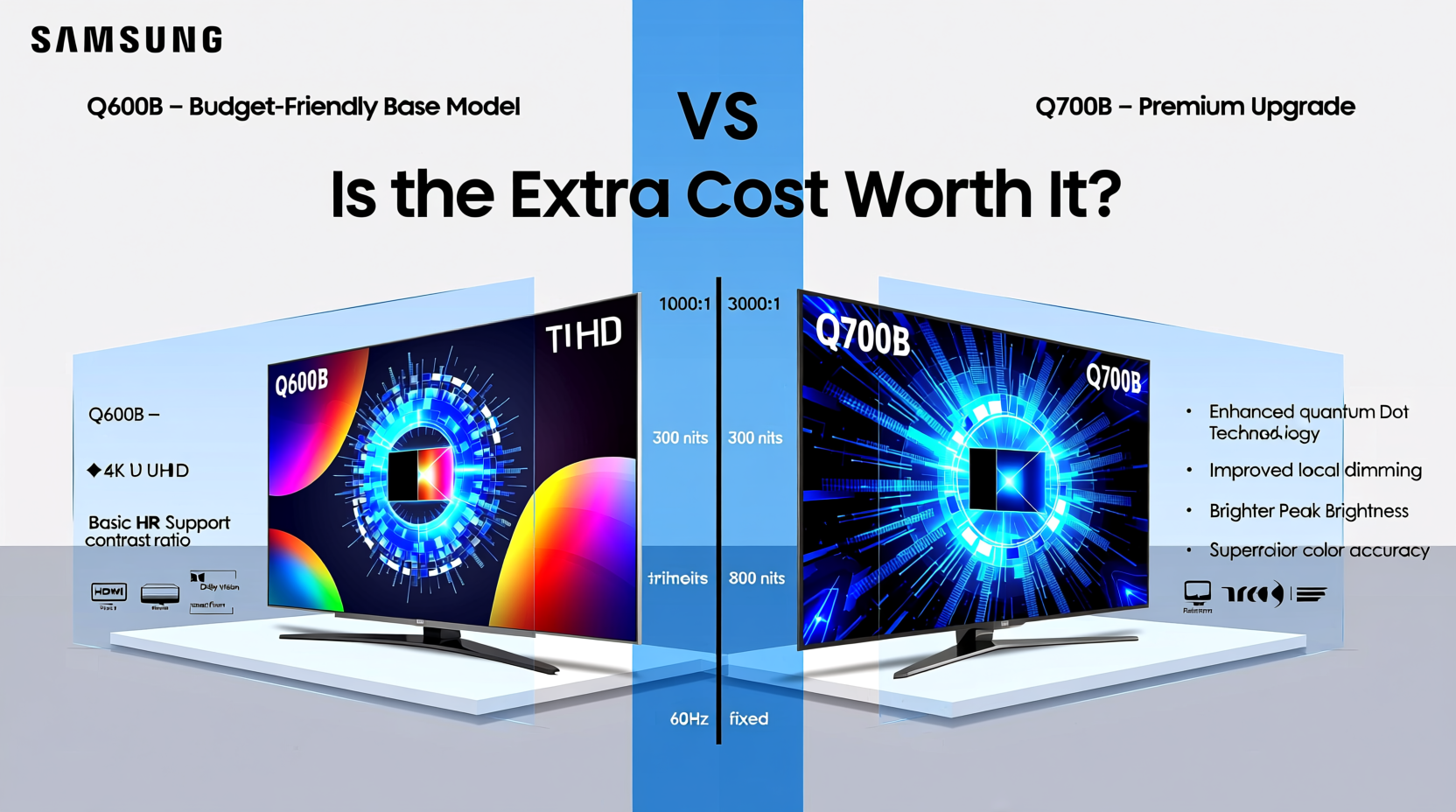 samsung q700b vs q600b is the upgrade really worth the extra money