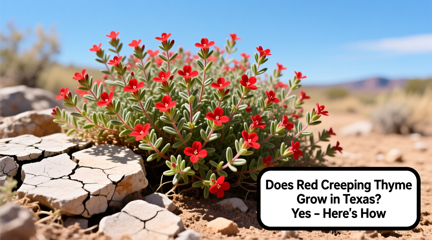 does red creeping thyme grow in texas