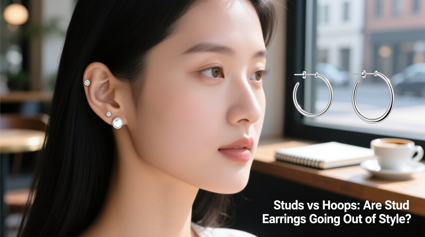 sterling silver studs vs hoops are stud earrings going out of style