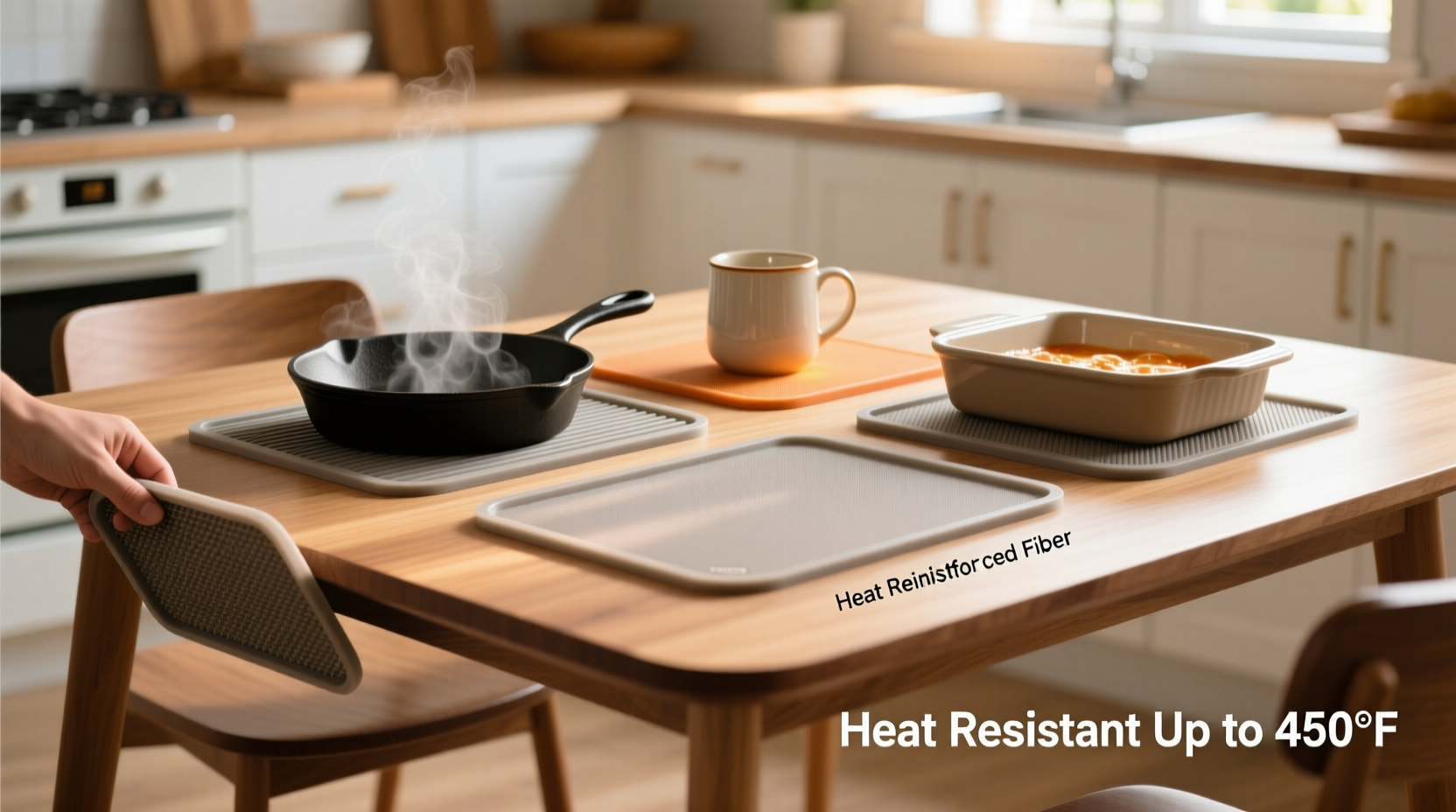 how to choose and use heat resistant mats to safeguard your dining table