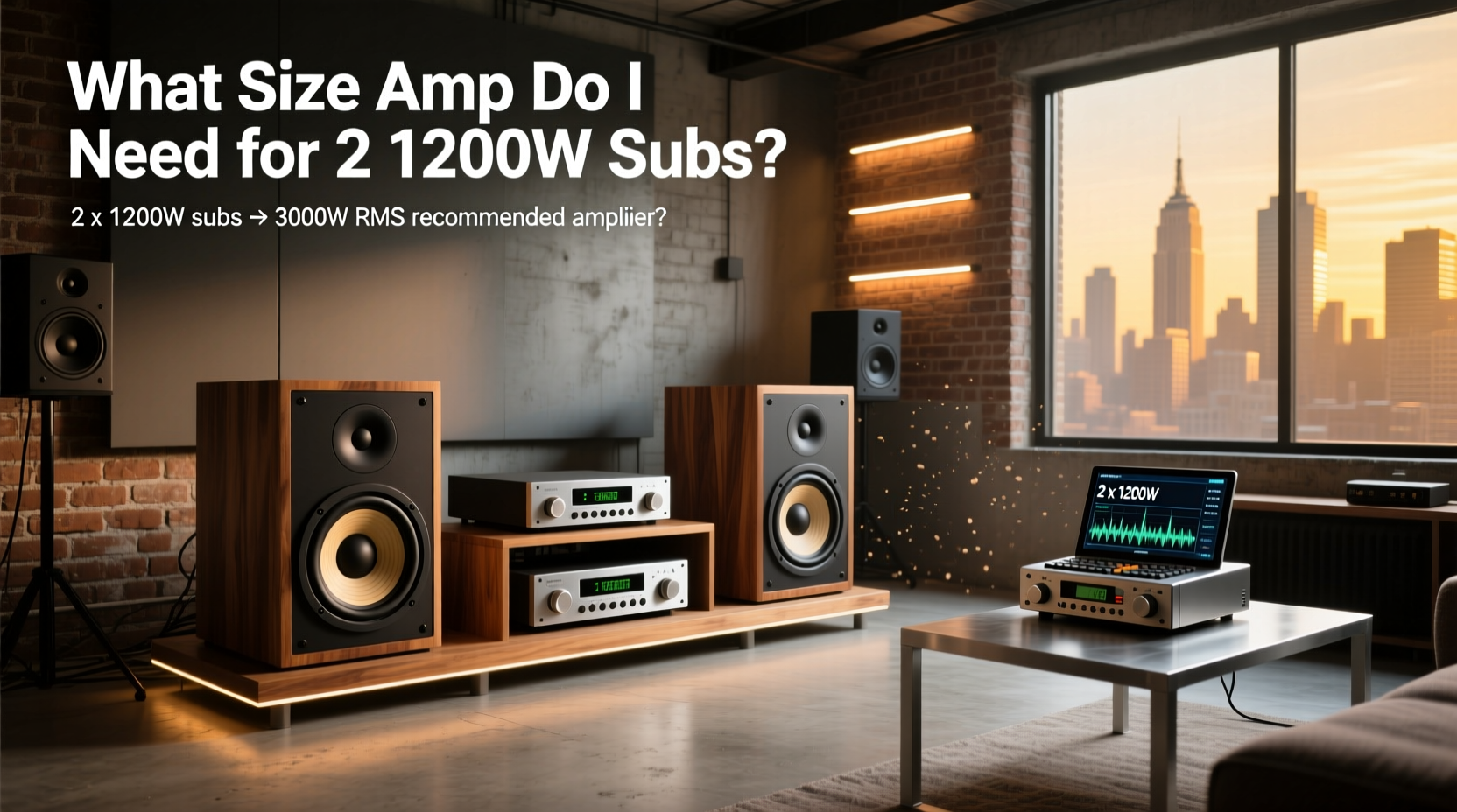 How to Choose an Amp for Two 1200 Watt Subwoofers