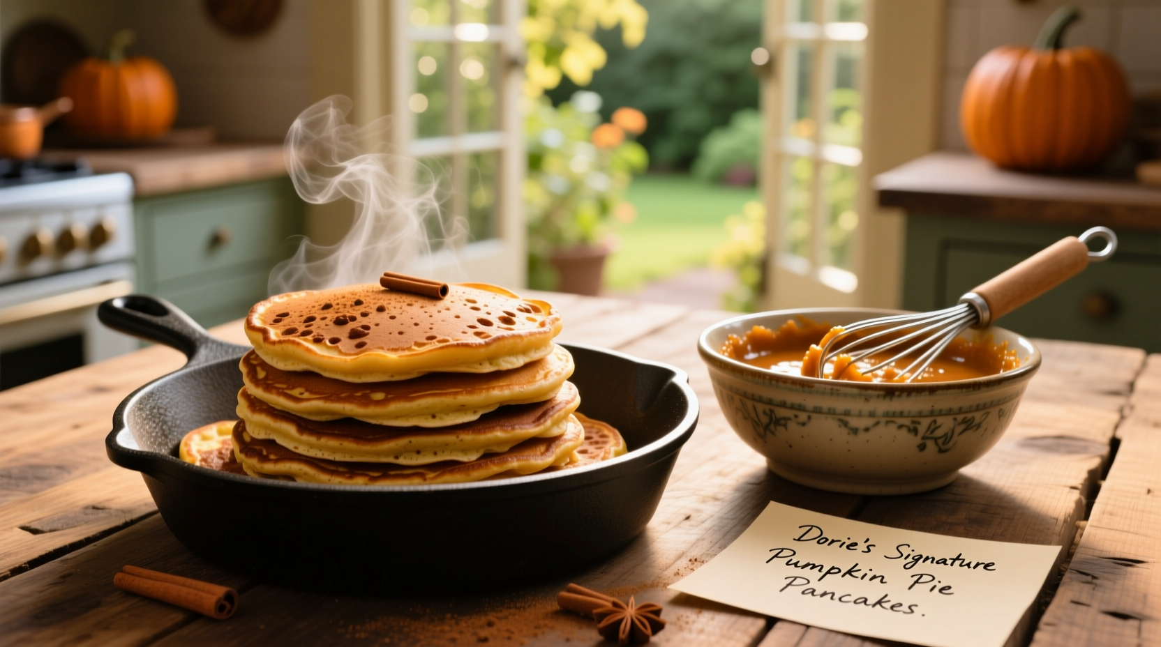 baking with dorie pumpkinpie pancakes