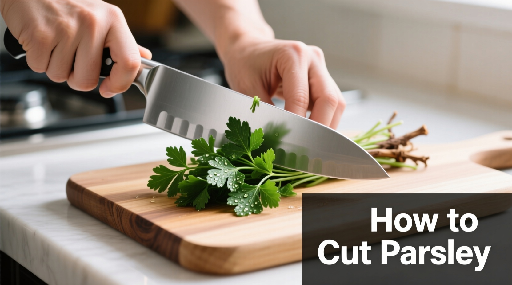 how do you cut parsley