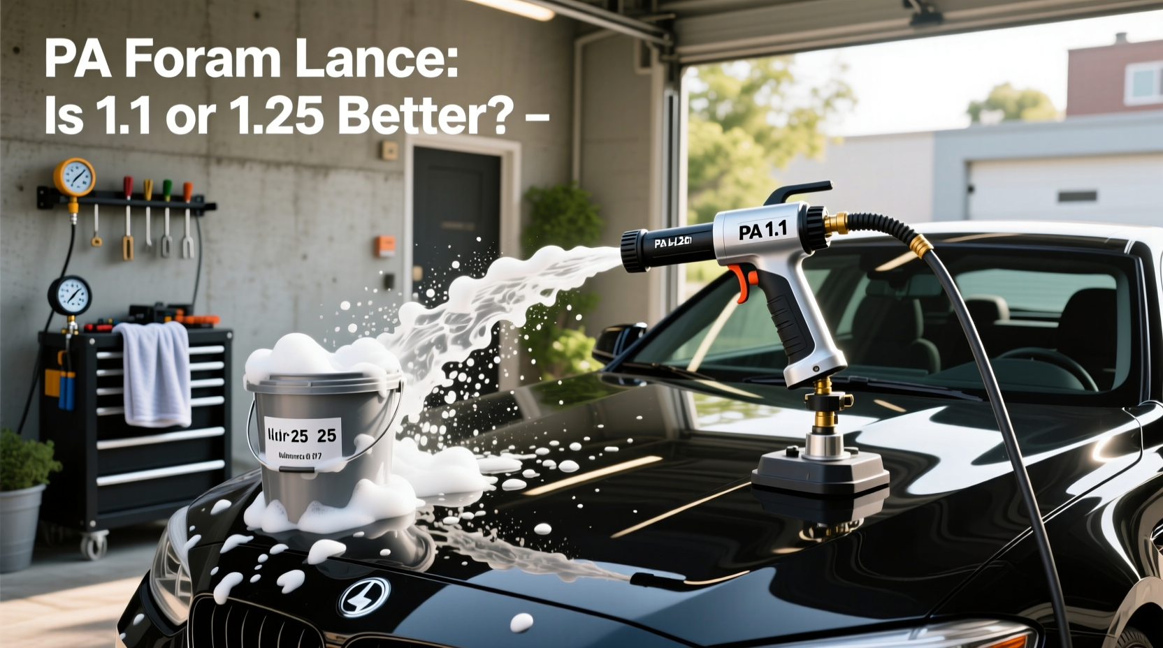 1.1 vs 1.25 foam cannon orifice which to choose 