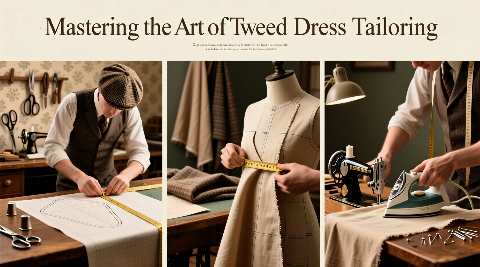 mastering the art of tweed dress tailoring a step by step guide to achieving the perfect fit