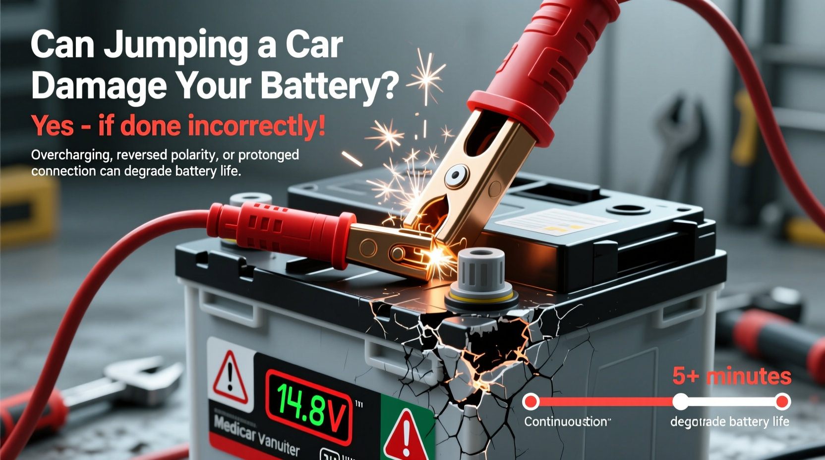 can jumping a car hurt your battery