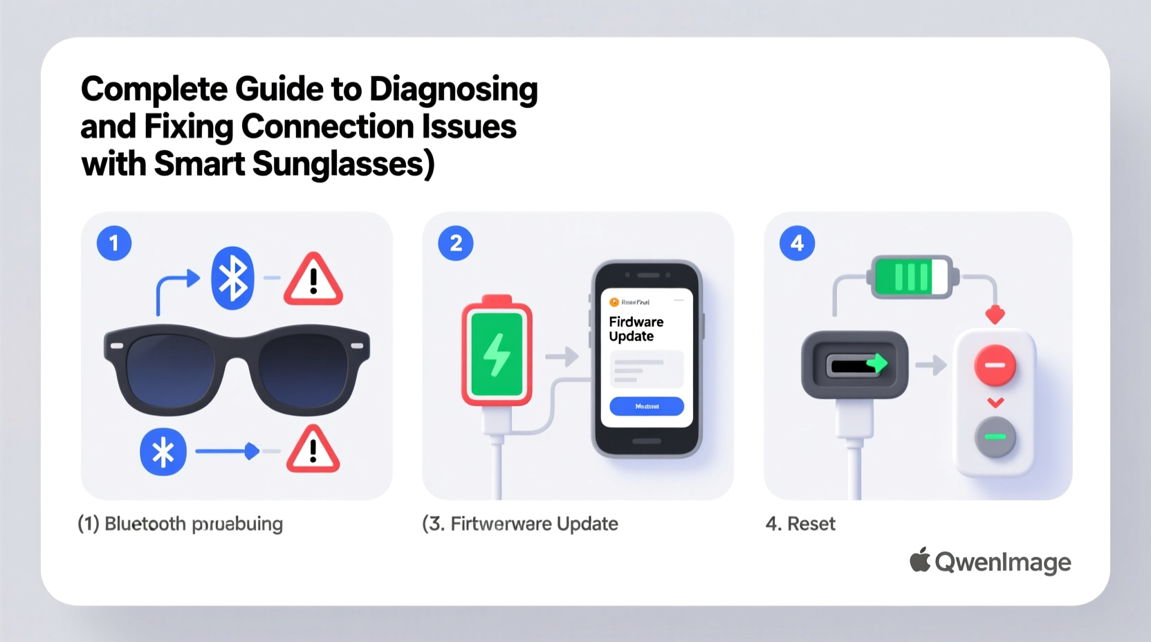 a complete guide to diagnosing and fixing connection issues with smart sunglasses