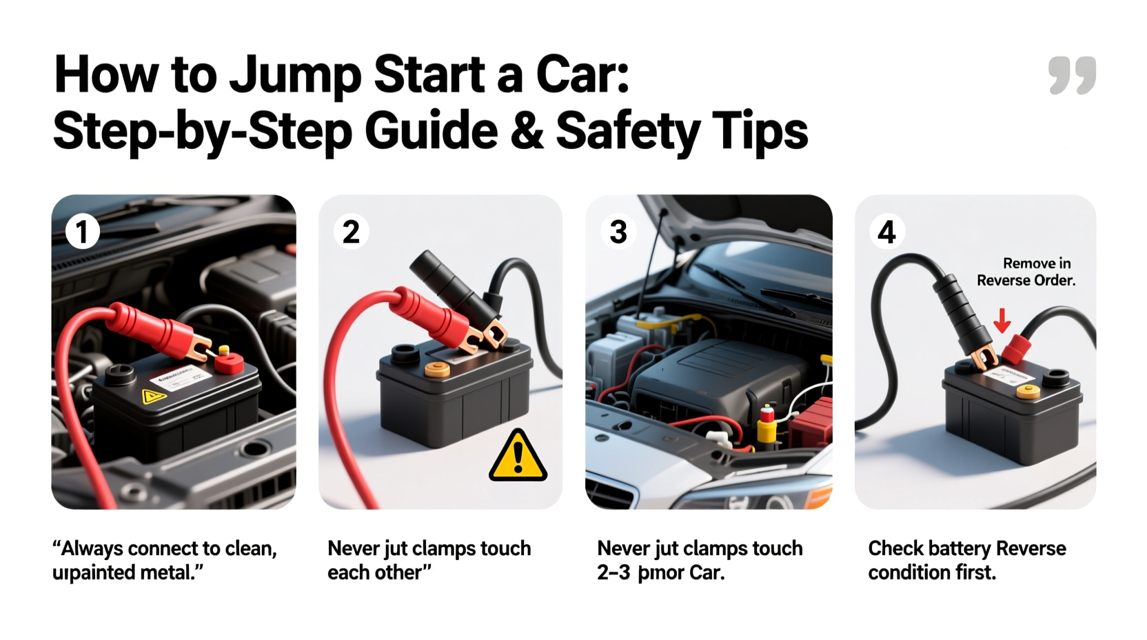 How to Jump Start a Car: Step-by-Step Guide & Safety Tips
