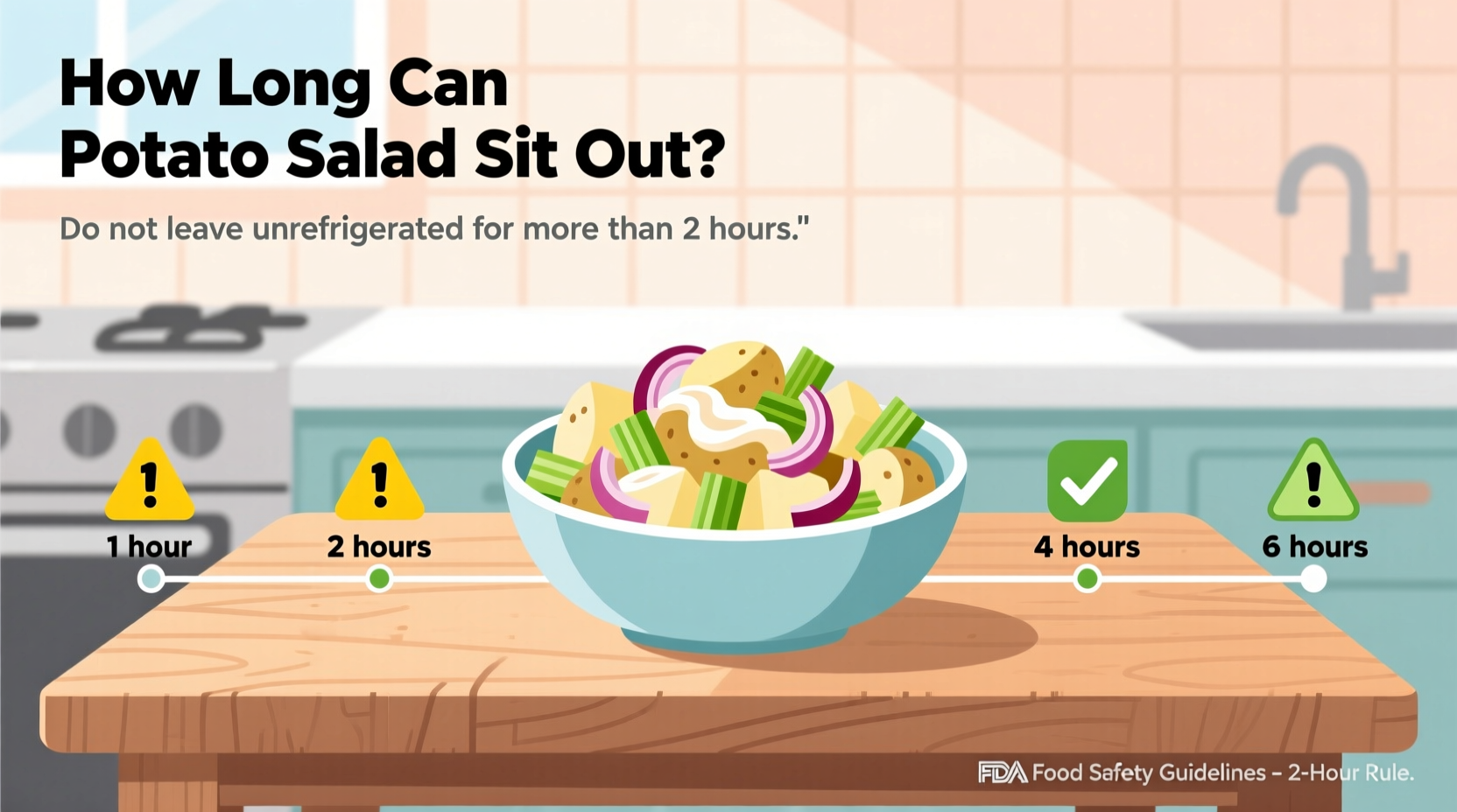 how long can potato salad sit out