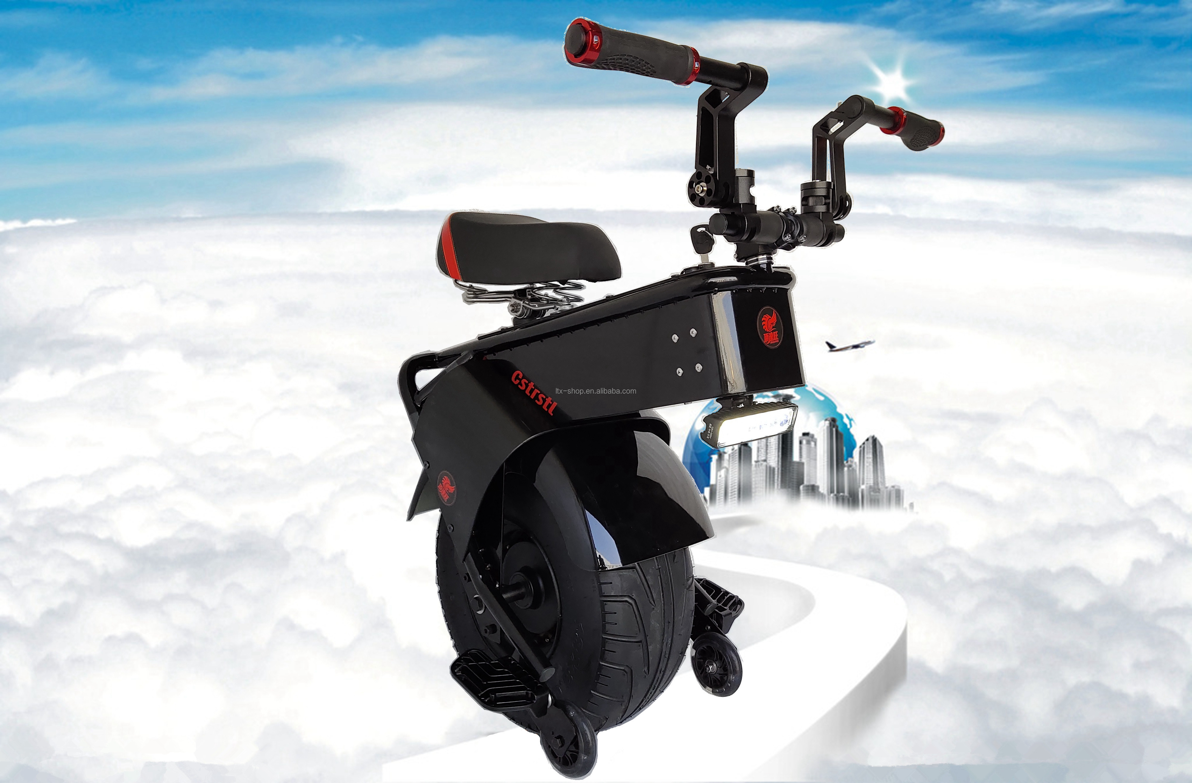 酷成人运动娱乐大单轮自平衡电动独轮车,18英寸1000w电动单轮车